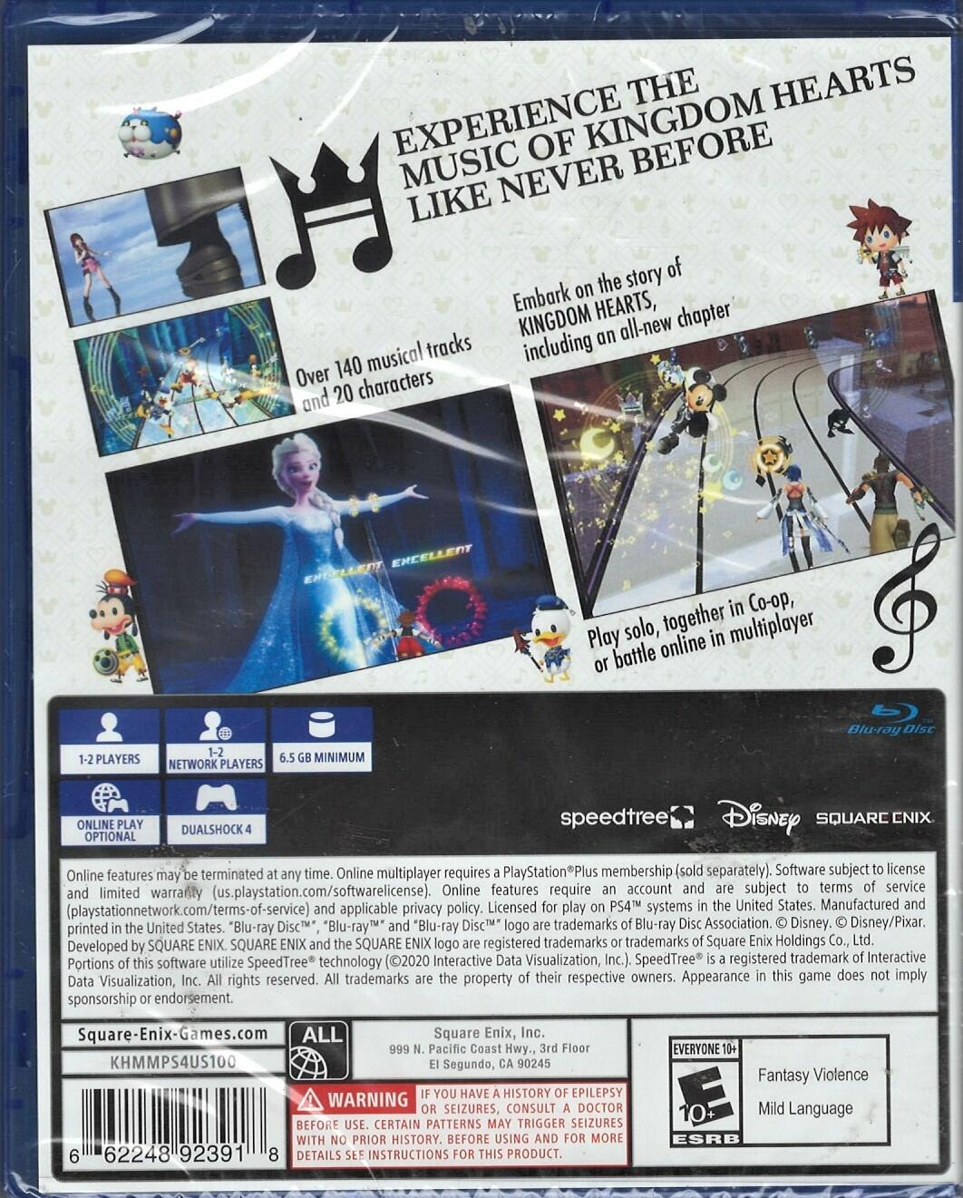 Kingdom Hearts Melody of Memory - PlayStation 4