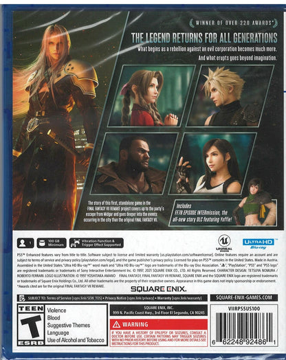 Final Fantasy Vii Remake Intergrade - PlayStation 5 (LIMIT 1 PER ORDER)