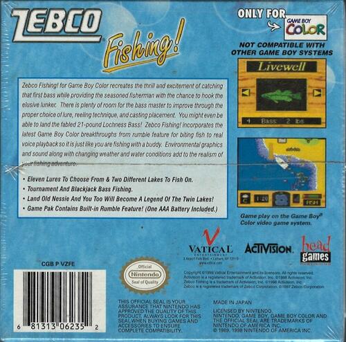 Zebco Fishing - Game Boy Color