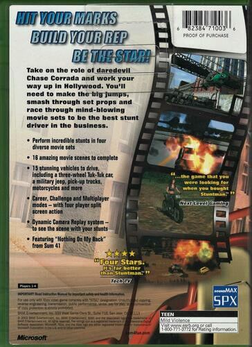 Chase Hollywood Stunt Driver Xbox