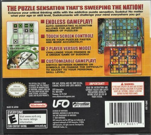 Sudoku Mania - Nintendo DS