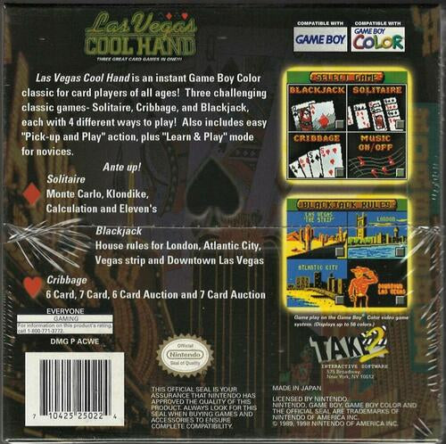 Las Vegas Cool Hand - Game Boy Color