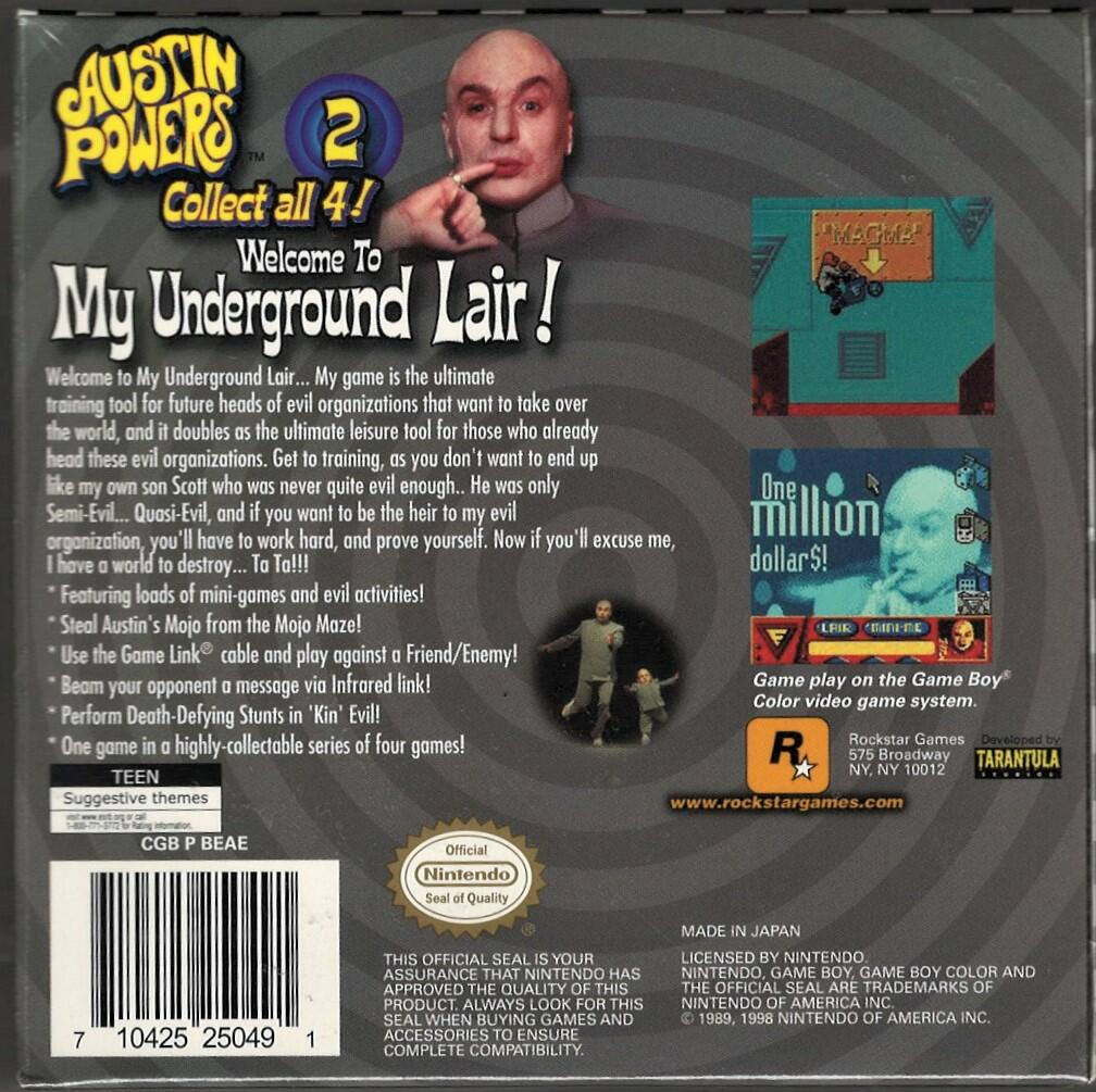 Austin Powers 2: 'Welcome to My Underground Lair' - Game Boy Color