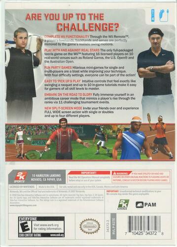 Top Spin 3 - Nintendo Wii