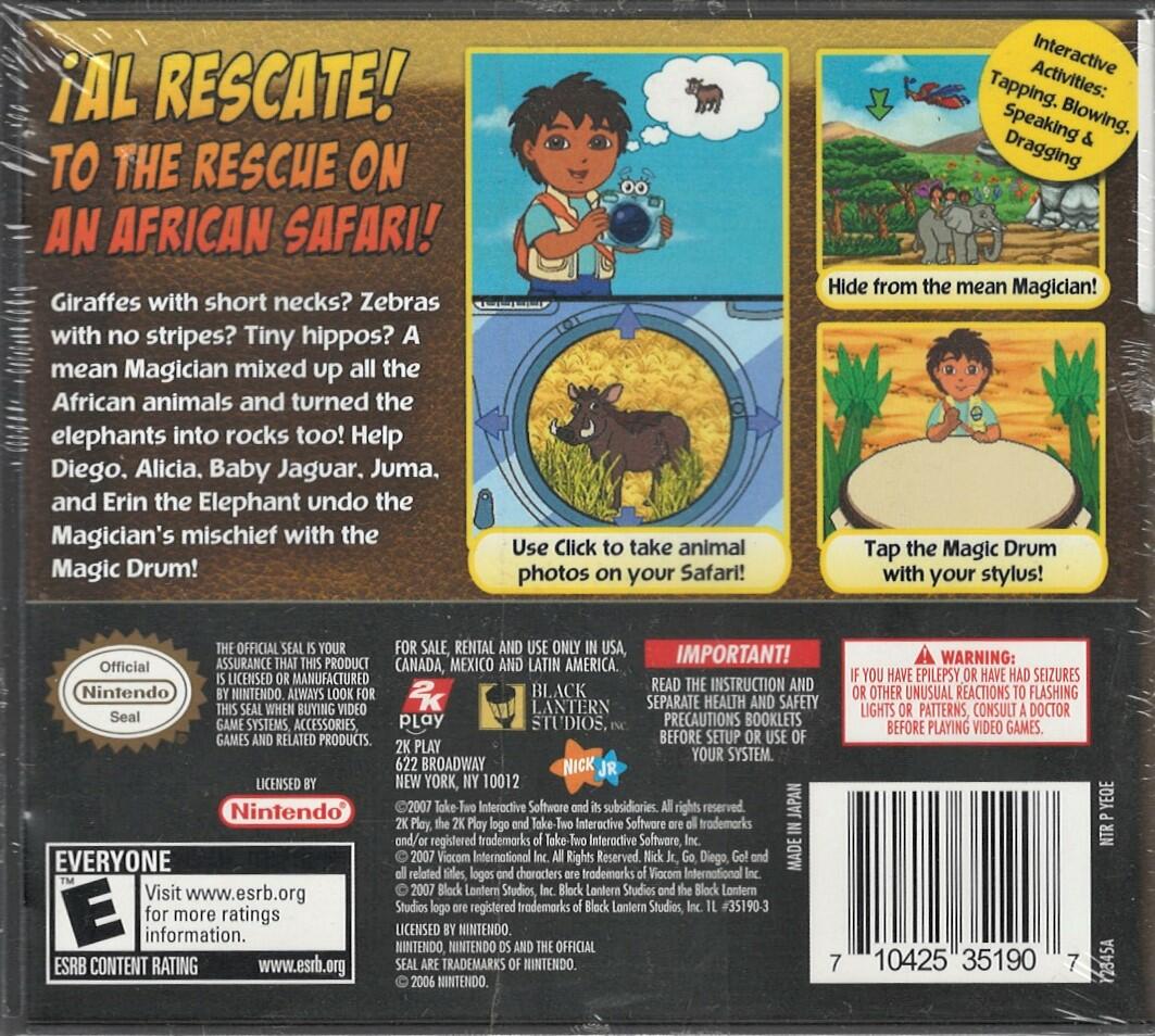 Go Diego Go: Safari Rescue - Nintendo DS