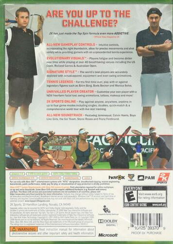 Top Spin 3 - Xbox 360