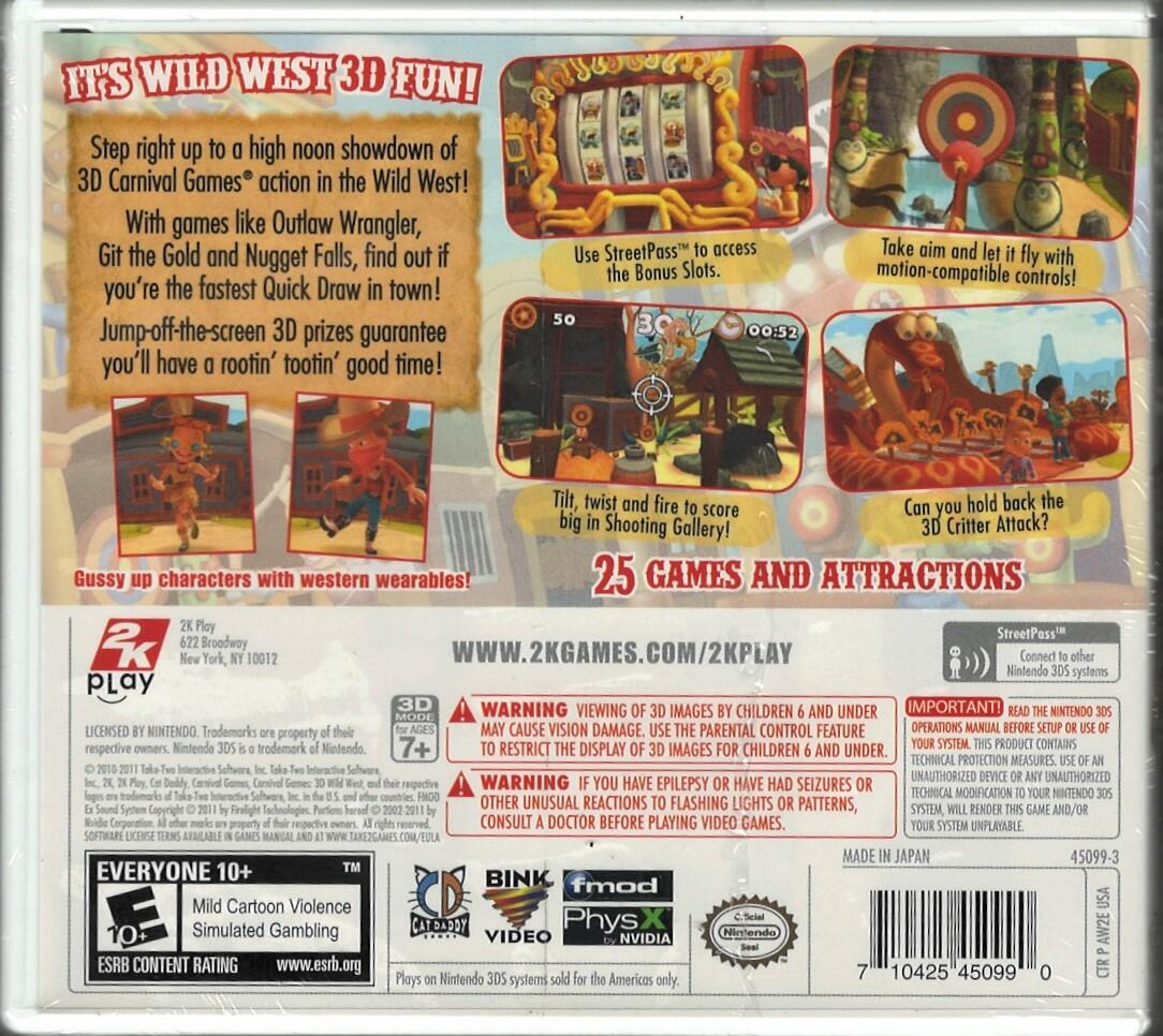 Carnival Games: Wild West - Nintendo 3DS