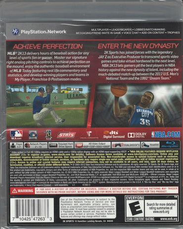 MLB 2K13 - NBA 2K13 - PlayStation 3