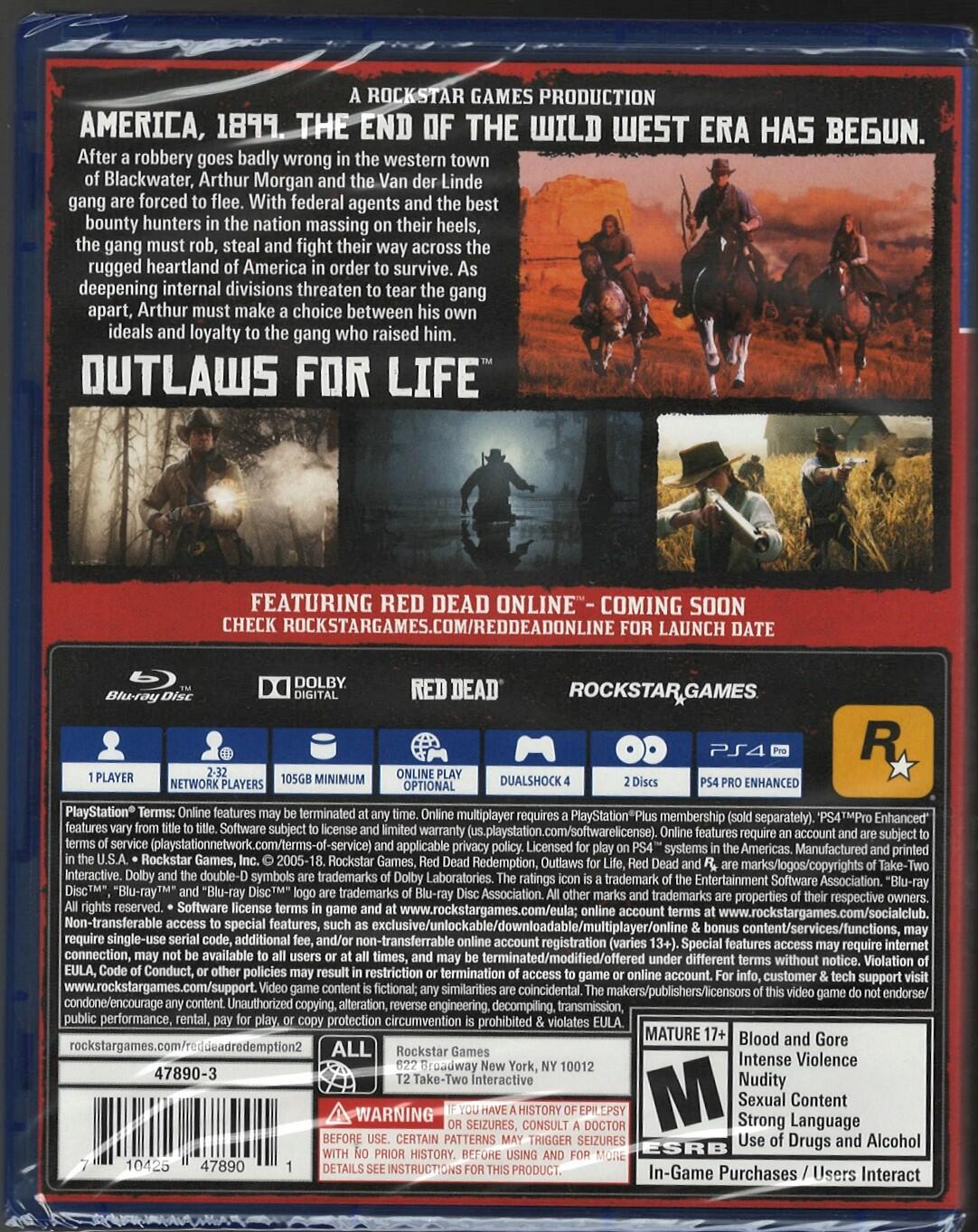 Red Dead Redemption 2 - PlayStation 4