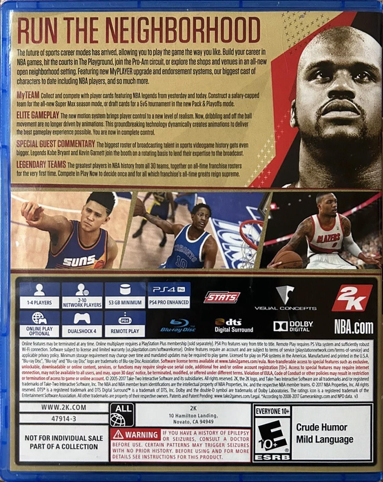 NBA 2K18 Legend Gold - PlayStation 4