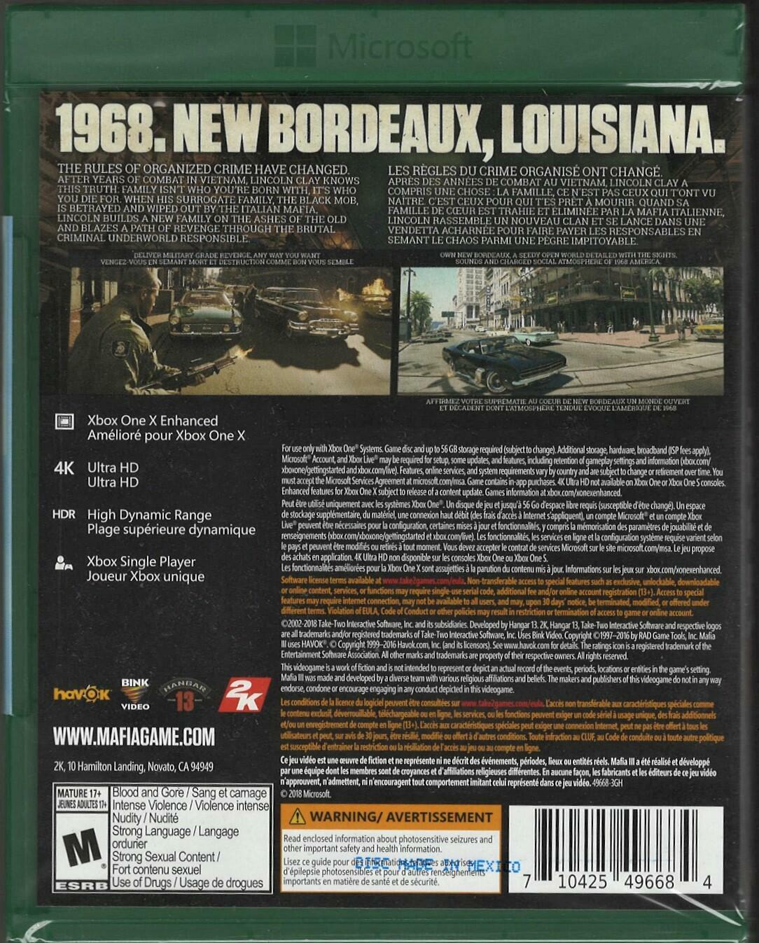 Mafia III - Xbox One