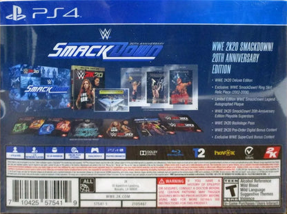 WWE 2K20 Smackdown 20Th Anniversary Edition Playstation 4