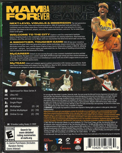 NBA 2K21 Mamba Forever Edition - Xbox Series X