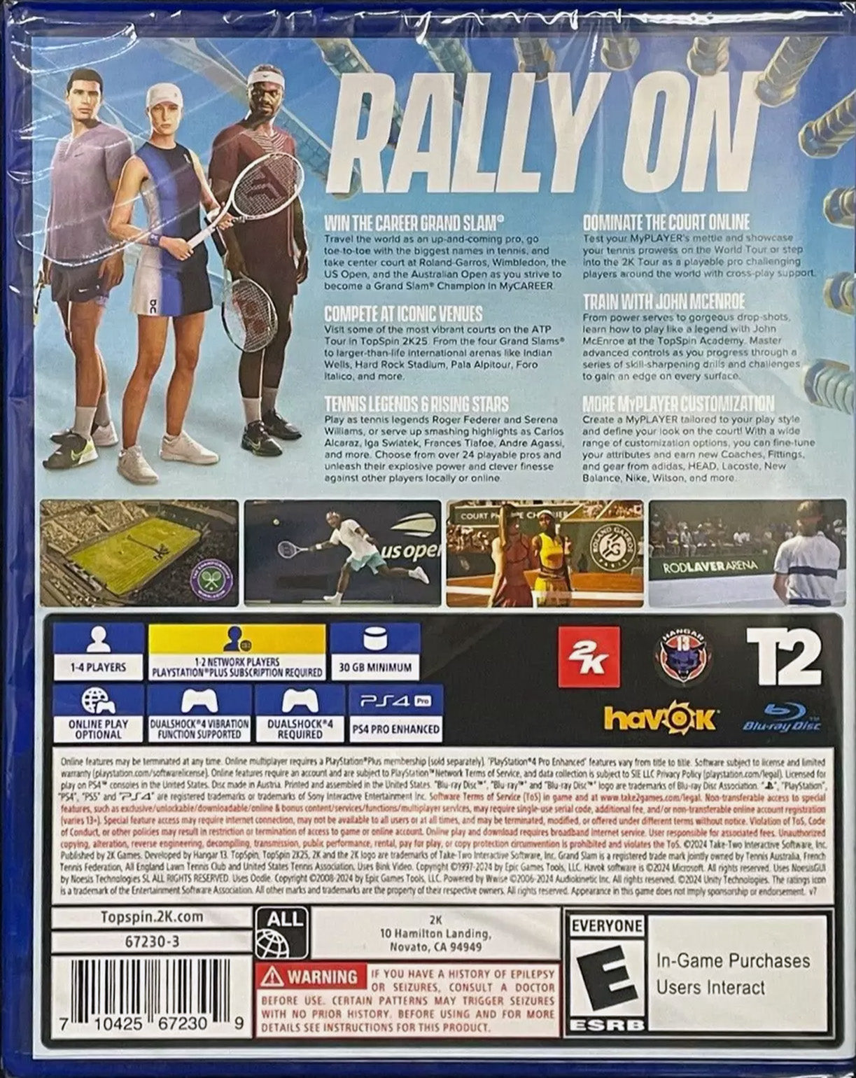 TopSpin 2K25 Standard Edition - PlayStation 4