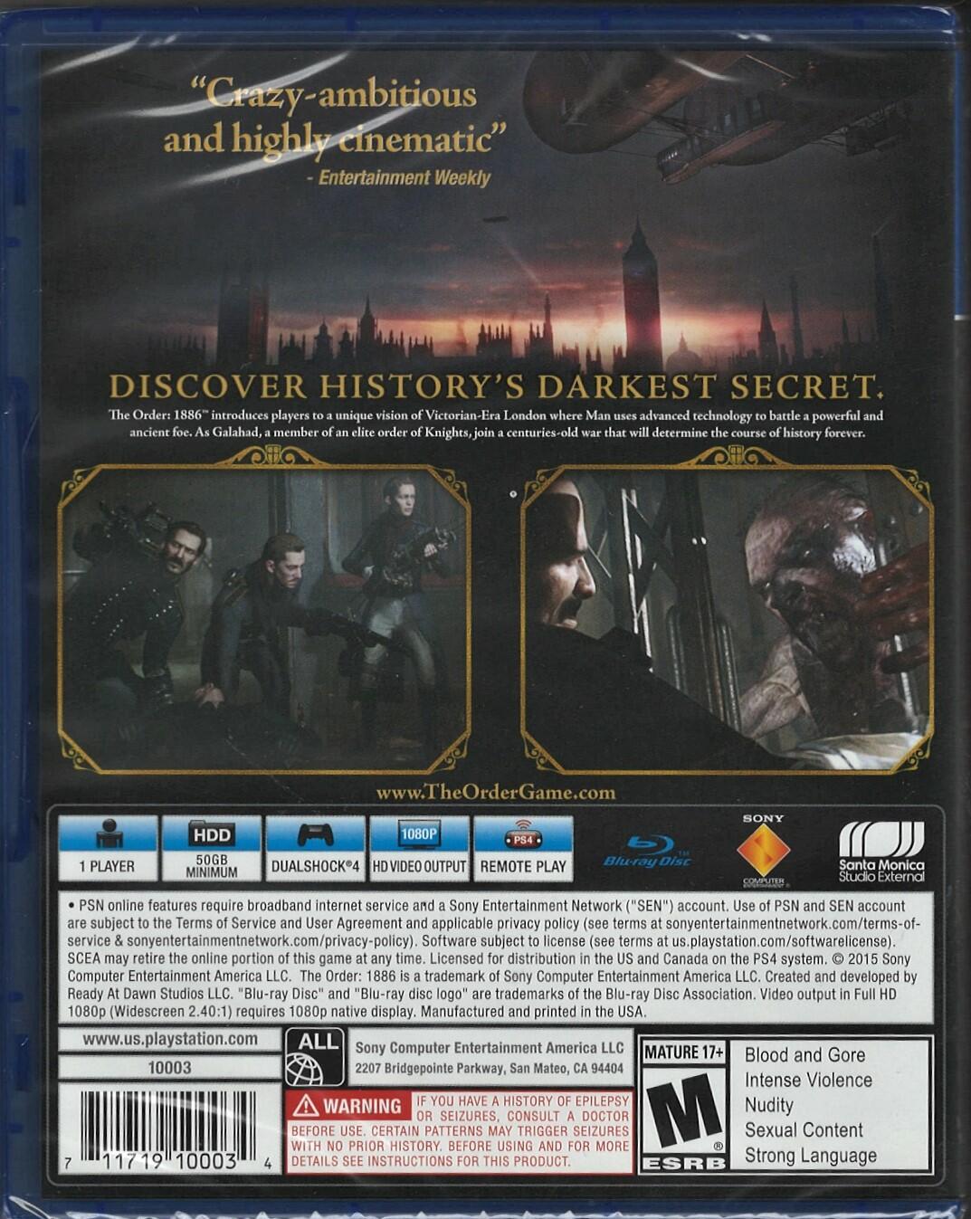 The Order: 1886 - PlayStation 4