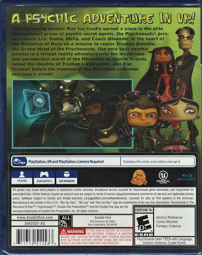 Psychonauts In the Rhombus of Ruin (PlayStation VR) - PlayStation 4