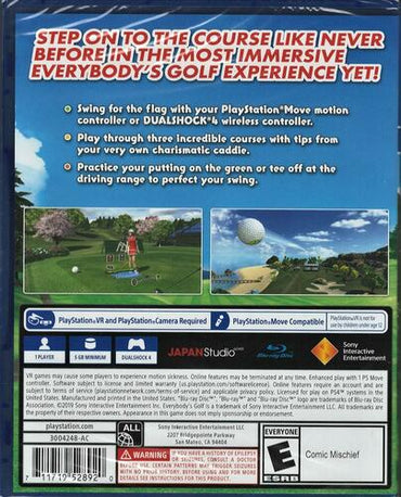 Everybody's Golf VR (PlayStation VR) - PlayStation 4