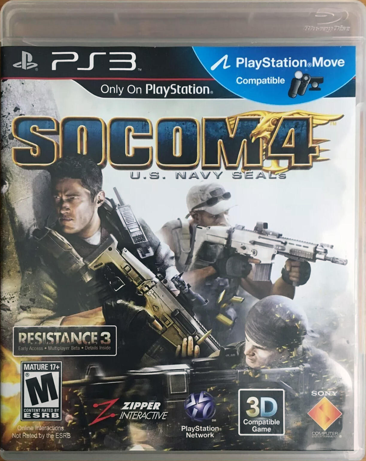 SOCOM 4: U.S. Navy Seals - Playstation 3 [video game]