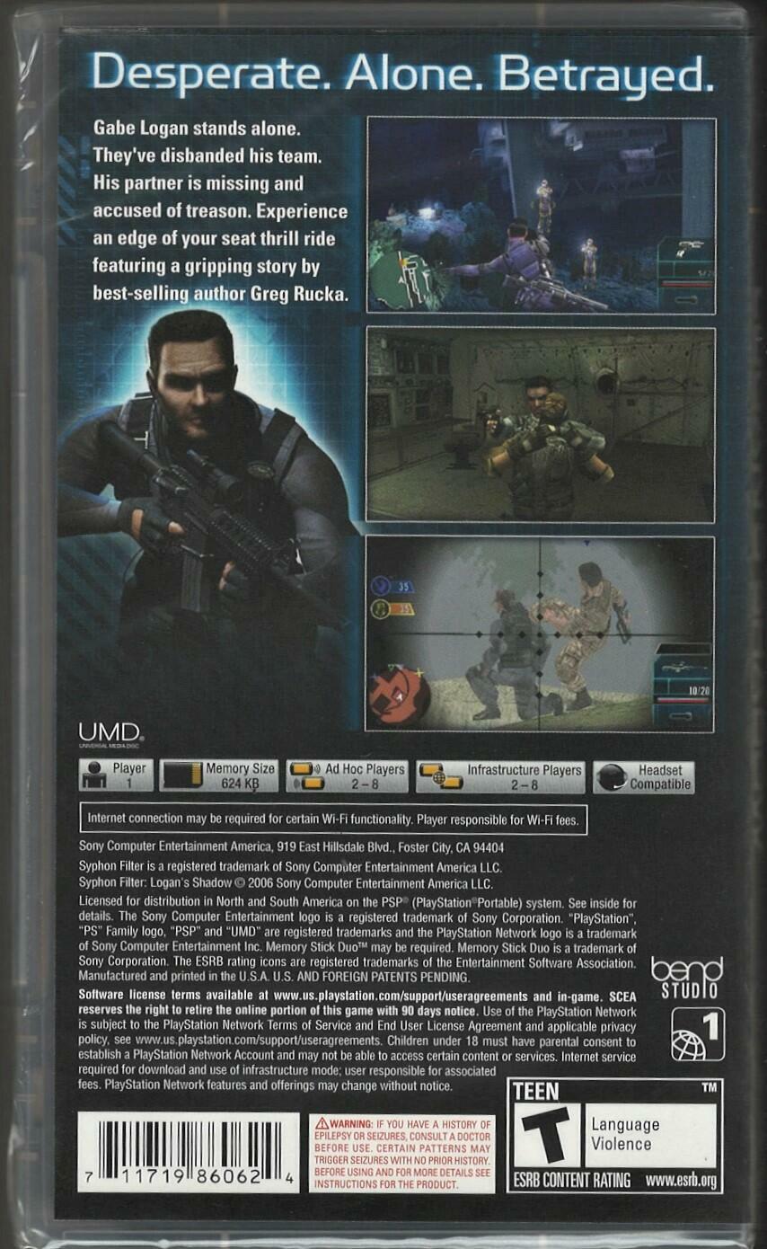 Syphon Filter: Logan's Shadow - PlayStation Portable