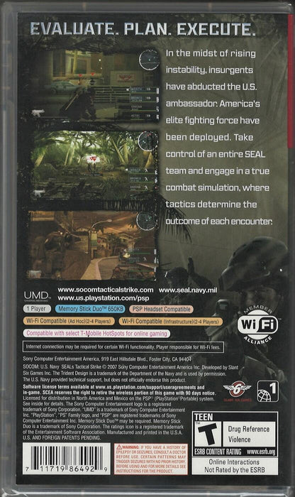 SOCOM US Navy SEALs: Tactical Strike - Sony PSP