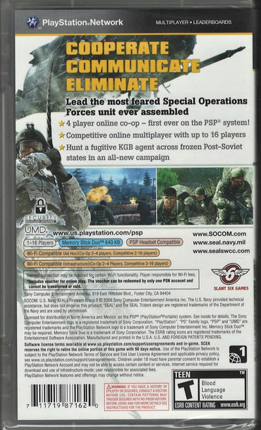 SOCOM US Navy SEALs: Fireteam Bravo 3 - PlayStation Portable