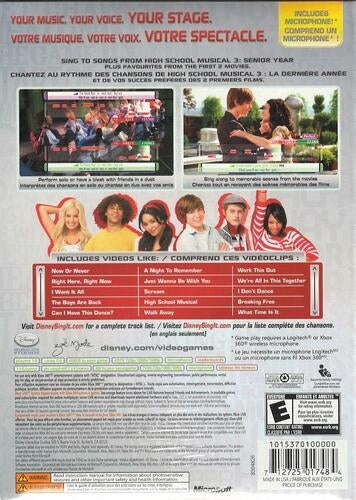 Disney Sing It High School Musical 3 Senior Year Bundle - Xbox 360