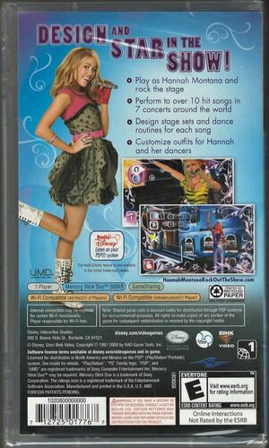 Hannah Montana: Rock Out the Show - PlayStation Portable