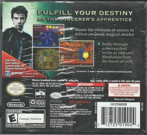 The Sorcerer's Apprentice - Nintendo DS