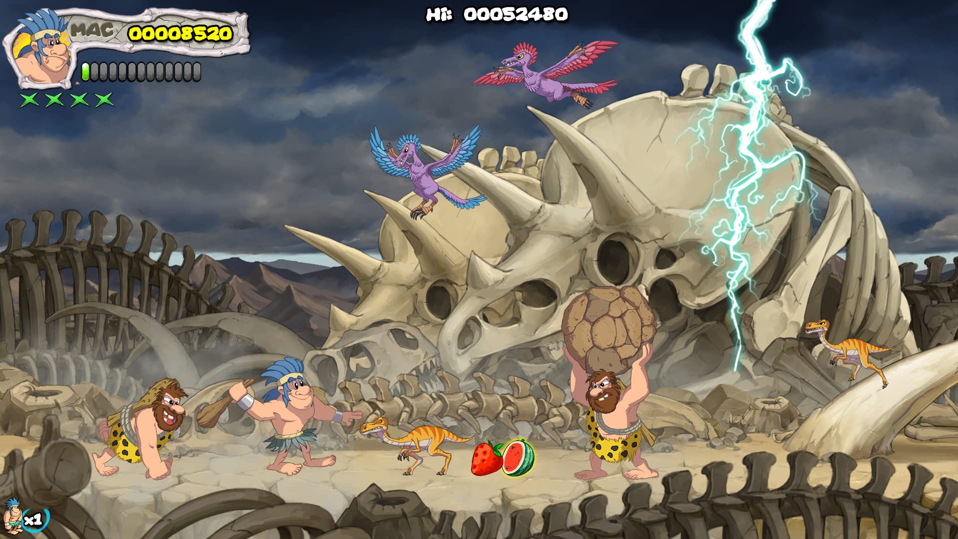 New Joe and Mac: Caveman Ninja T-Rex Edition - PlayStation 4