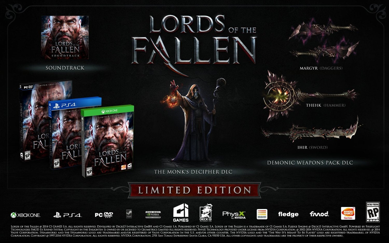 Lords of the Fallen: Limited Edition (Day 1 Edition) - Xbox One