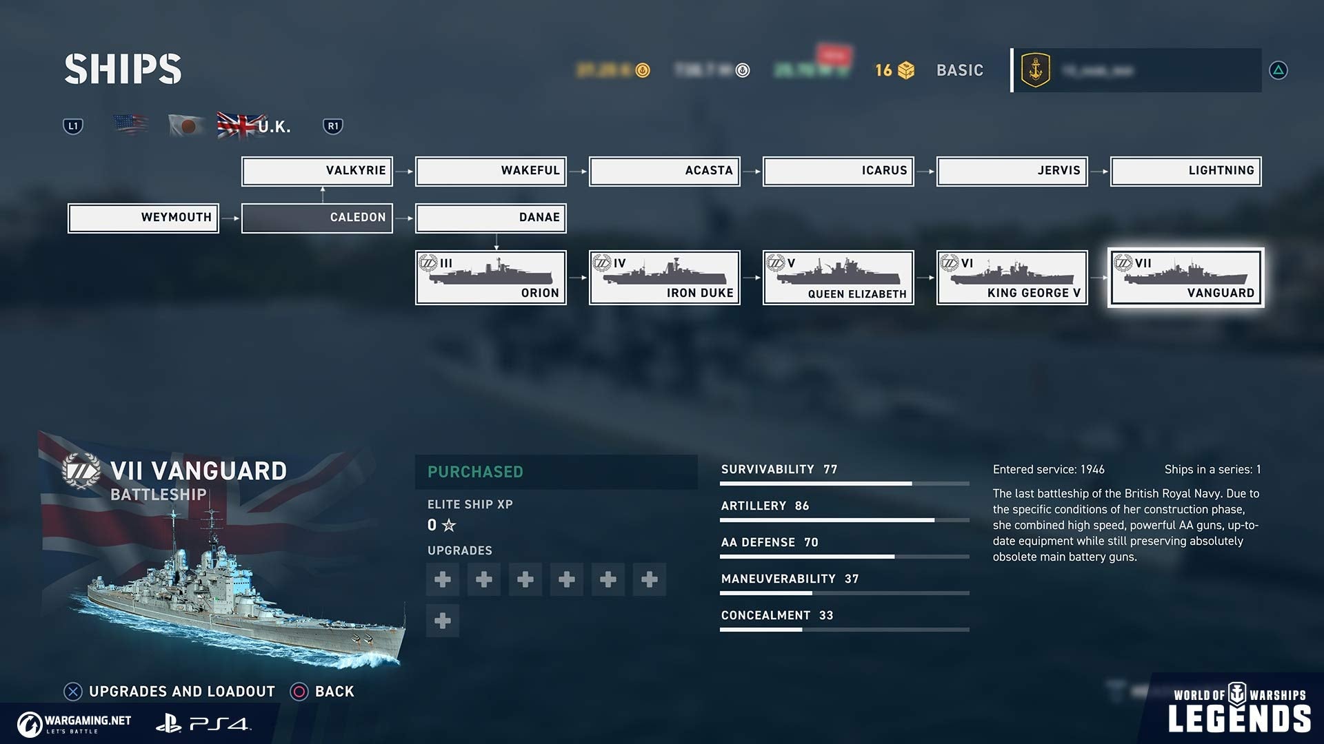World Of Warships: Legends Firepower Deluxe Edition - PlayStation 4