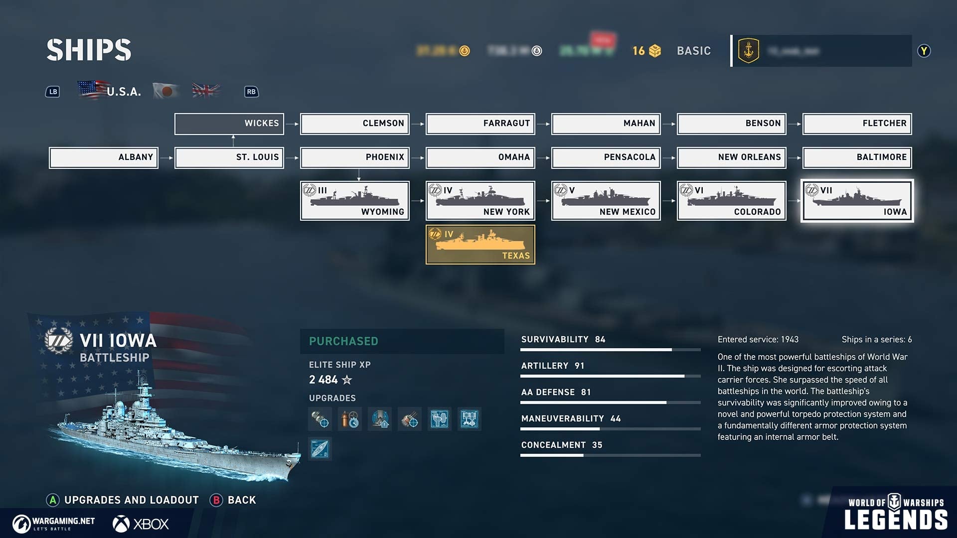 World Of Warships: Legends Firepower Deluxe Edition - Xbox One