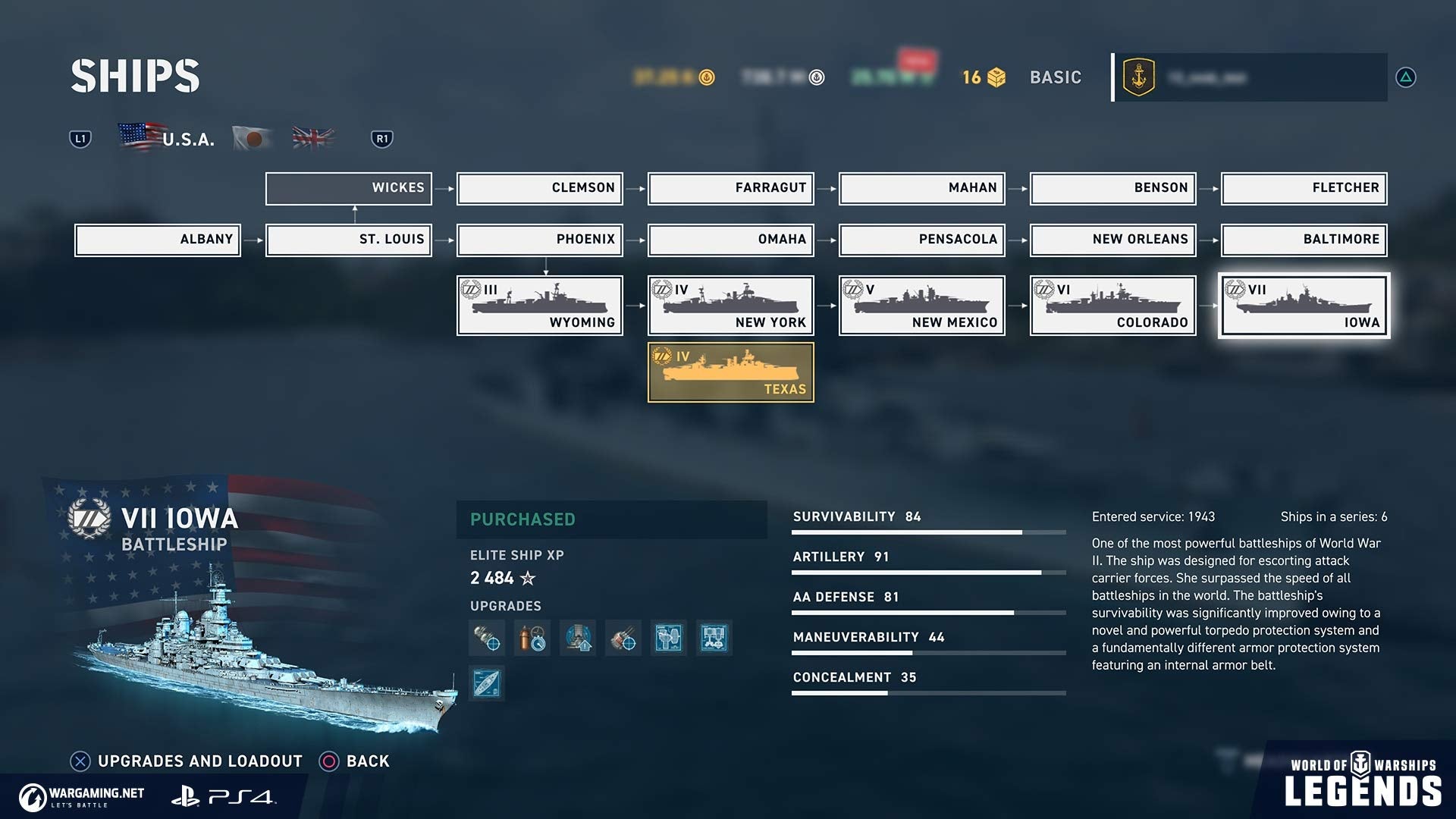 World Of Warships: Legends Firepower Deluxe Edition - PlayStation 4