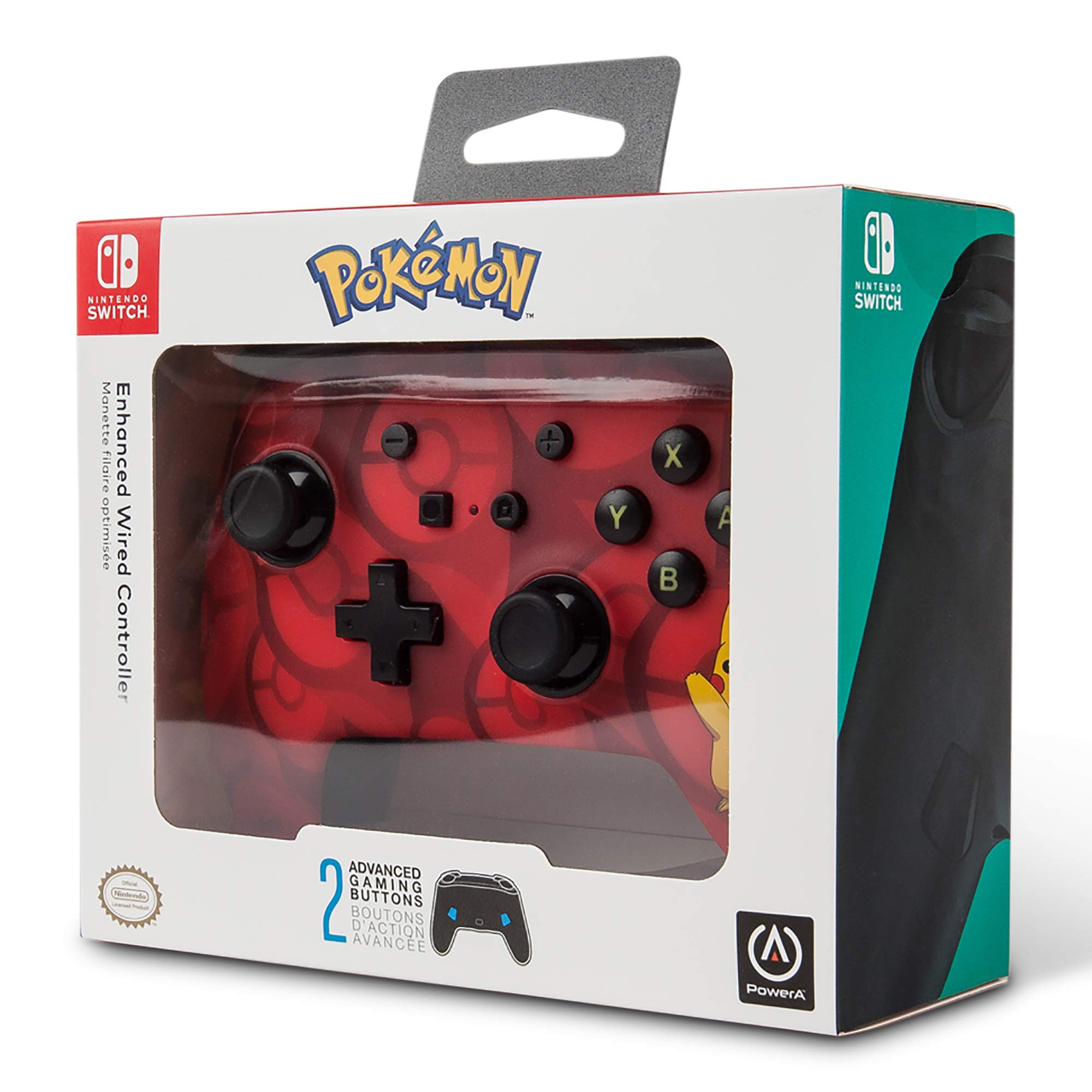 Pokemon Enhanced Wired Controller For Nintendo Switch - Pikachu