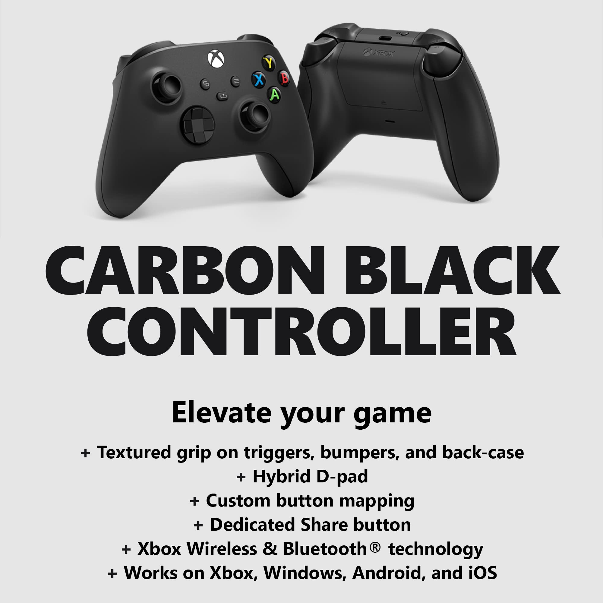 Xbox One Wireless Controller - Carbon Black
