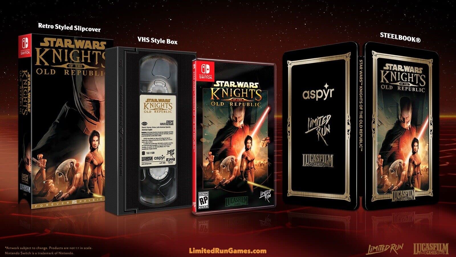 Star Wars Knights of the Old Republic VHS  Collector's Edition - Nintendo Switch
