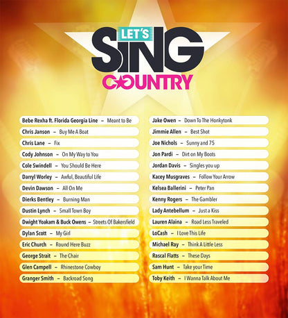 Let's Sing Country - PlayStation 4