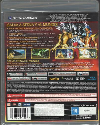 Saint Seiya: Brave Soldiers (Los Caballeros del Zodiaco: Soldados Valientes) (LATAM) - PlayStation 3