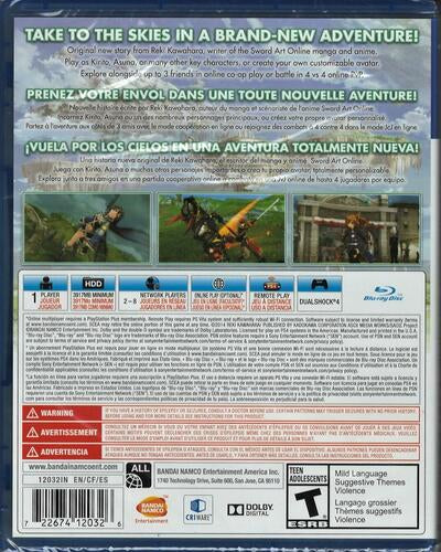 Sword Art Online: Lost Song - PlayStation 4