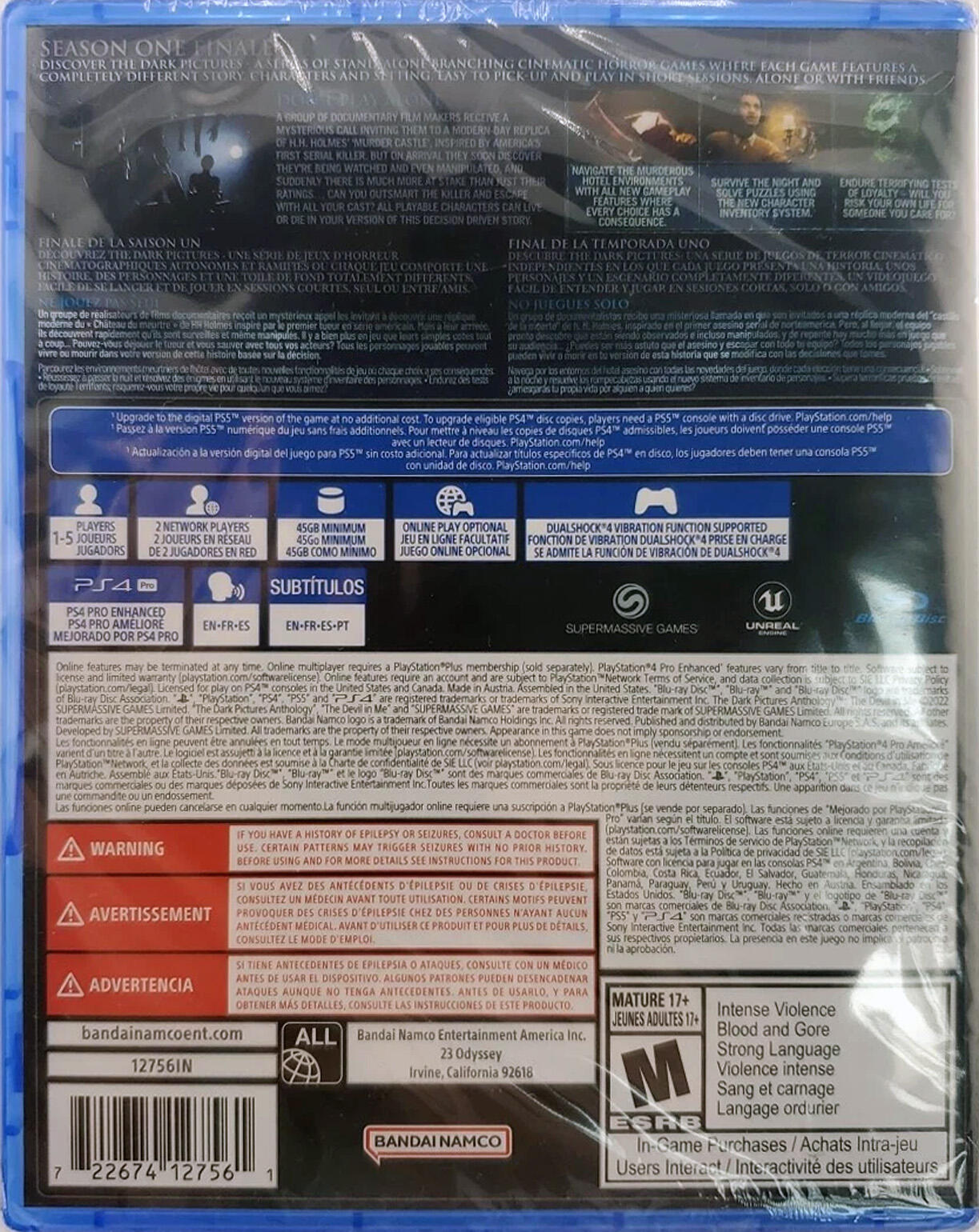 The Dark Pictures Anthology: The Devil in Me - PlayStation 4