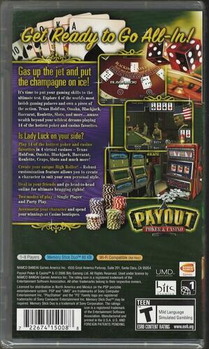 Payout Poker and Casino - PlayStation Portable