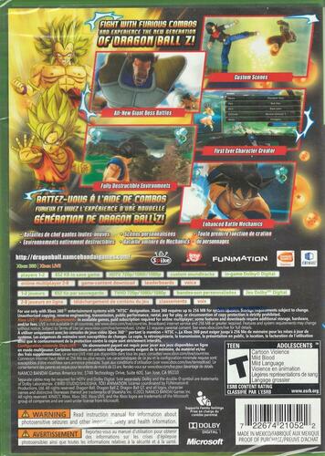 Dragon Ball Z: Ultimate Tenkaichi - Xbox 360