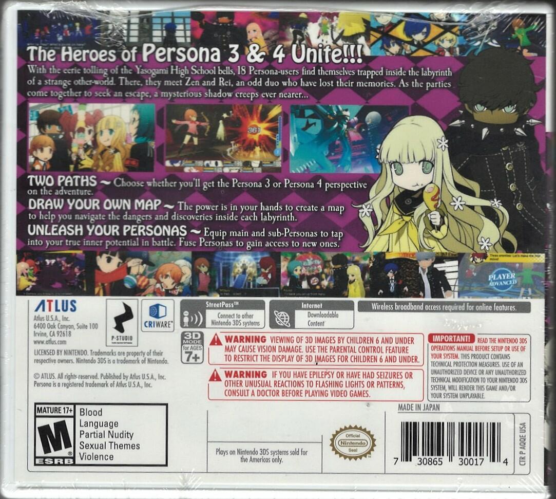 Persona Q: Shadow of the Labyrinth - Nintendo 3DS