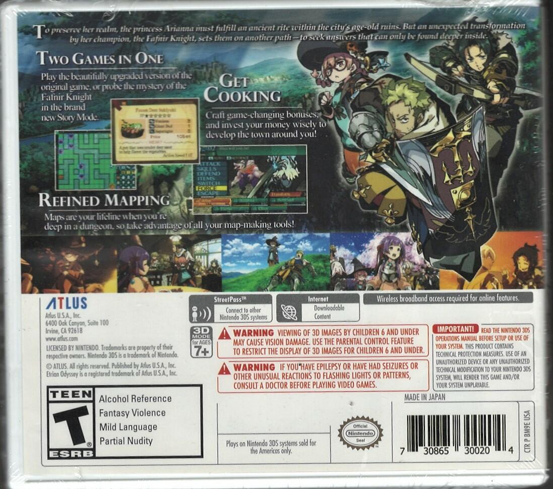 Etrian Odyssey 2 Untold: The Fafnir Knight - Nintendo 3DS