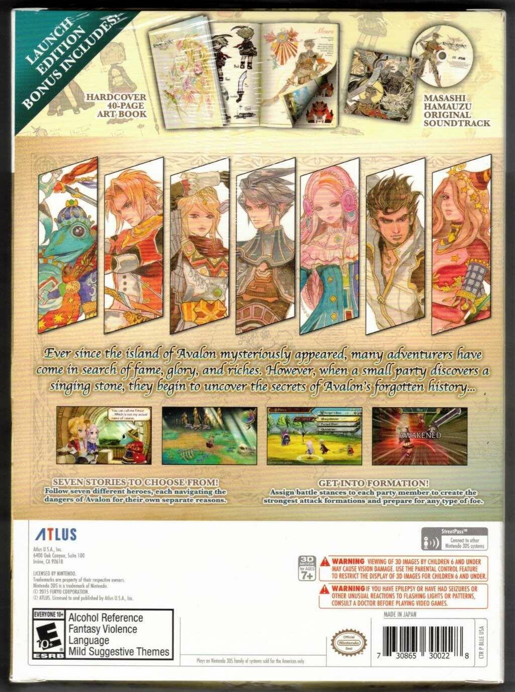 Legend of Legacy LE -Artbook & Track - Nintendo 3DS