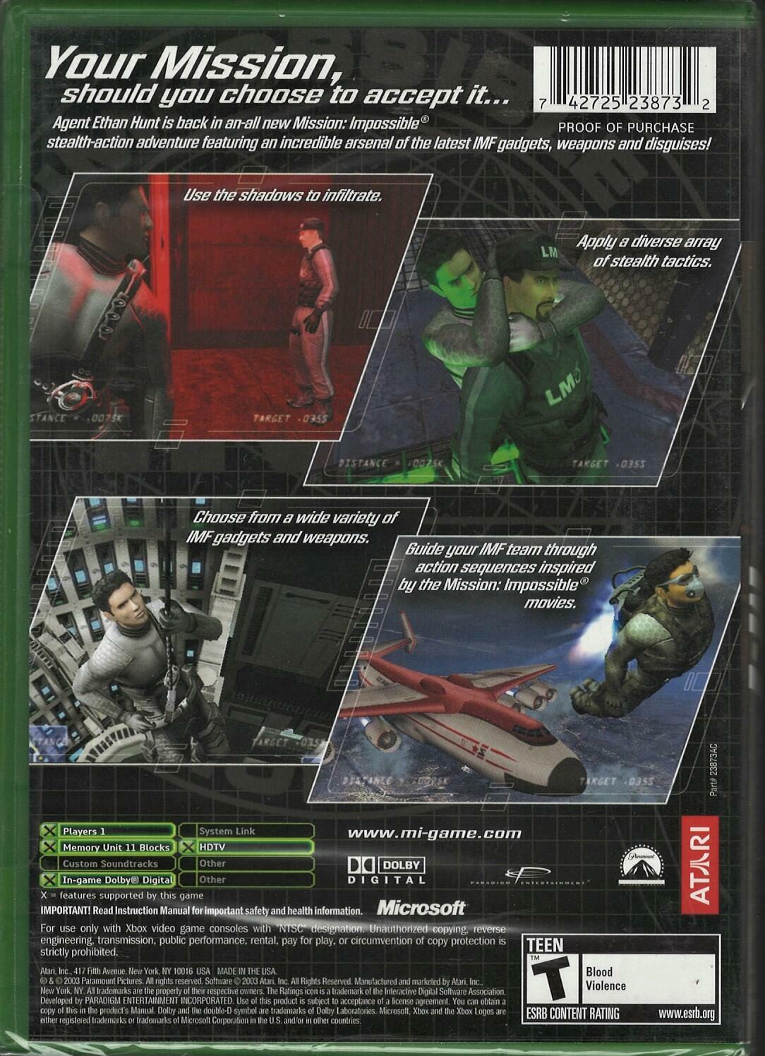 Mission: Impossible Operation Surma - Xbox