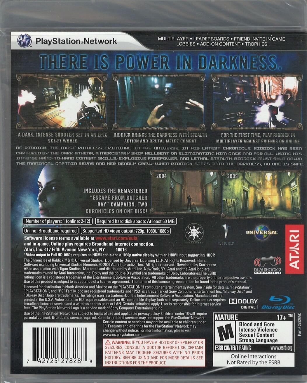 Riddick: Assault on Dark Athena - PlayStation 3