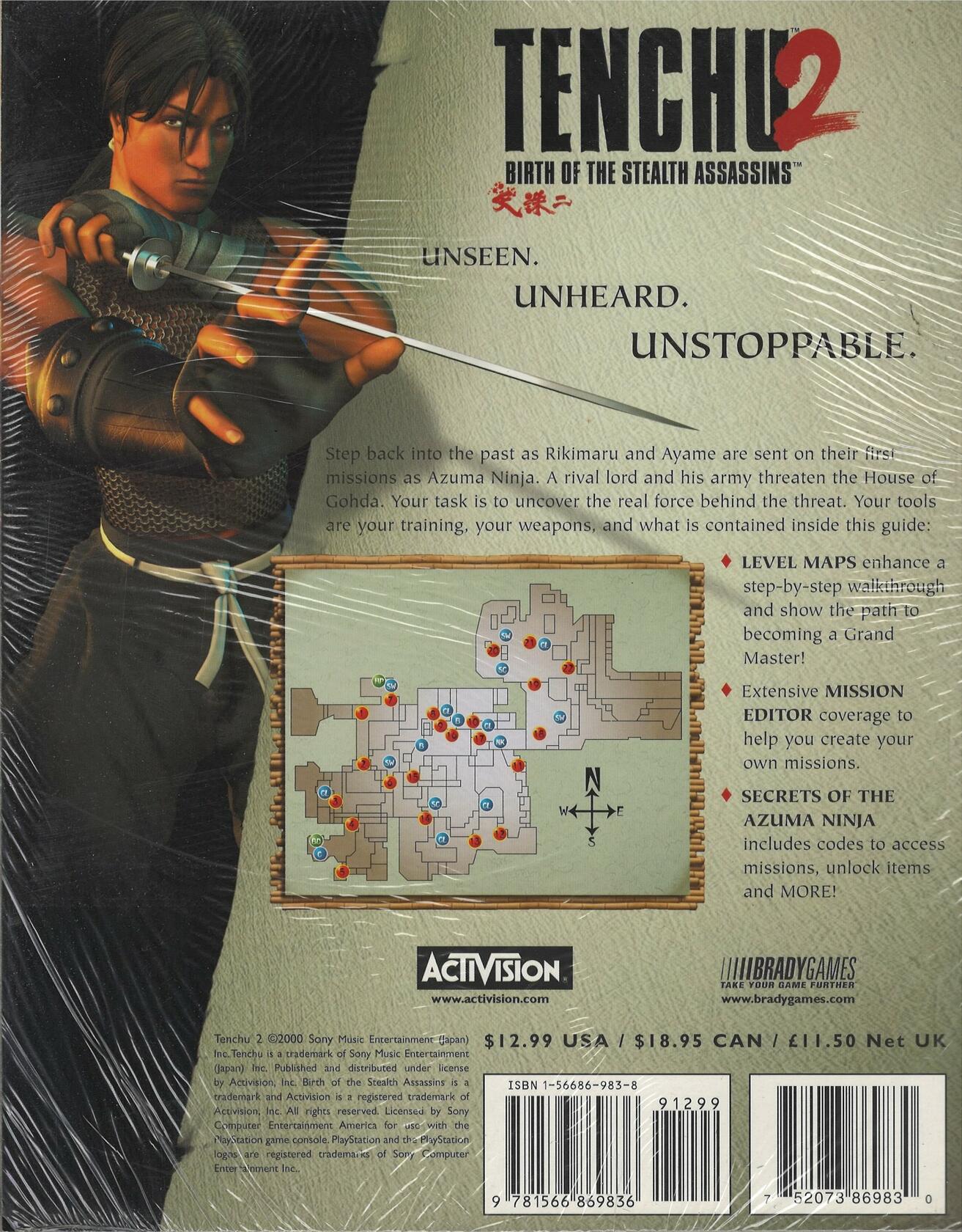 Tenchu 2: Birth of the Shadow Assassins - BradyGames Official Strategy Guide