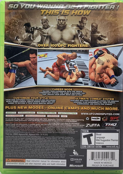 UFC Undisputed 2010 - Xbox 360