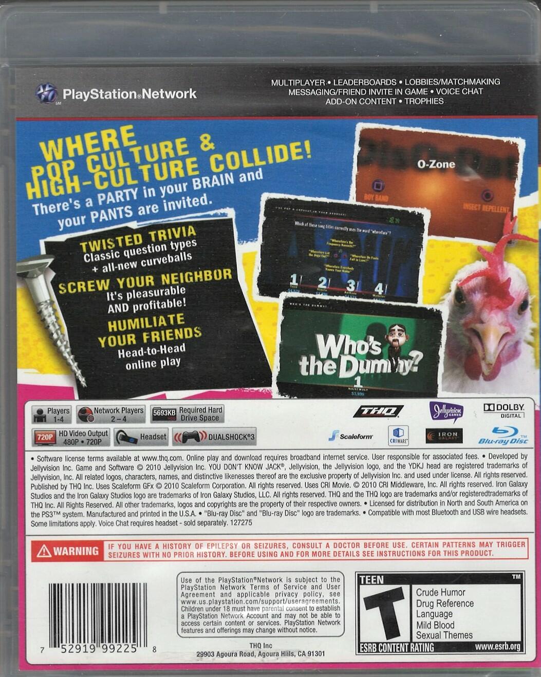 You Don't Know Jack - PlayStation 3